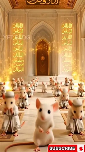 Mini Mice Build Beautiful Underground Mosque 🕌 | Tiny Pilgrims | Cinematic AI POV