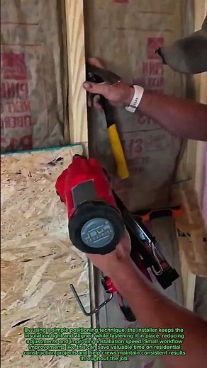 Insulation Stapling Hack That Speeds Up Wall Framing! 🔨⚡