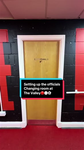 Match Day Setup for Officials at Charlton Athletic