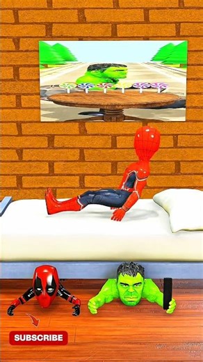 🟢 Hulk vs 🔴 Deadpool Funny Chaos Moments 😂 #roblox #animation #funny #mdsijan76