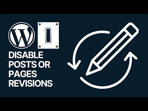 How To Disable WordPress Posts or Pages Revisions?