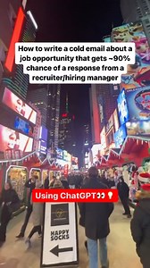 69K views · 796 reactions | Follow me for more tips  How to write a cold email about a job opportunity that gets ~90% chance of a response from a recruiter/hiring manager.. using #ChatGPT  #Wonsulting #JobTips #CareerAdvice #CareerHelp #LinkedIn #LinkedInTips #Interview #InterviewTips #JobHelp #Resume #ResumeTips | Jonathan Javier | Facebook