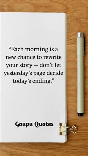 “Start Your Morning With Positivity 🌅 | One Quote That Can Change Your Day”