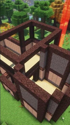Building an Elven Home in Fantasy Minecraft Survival #minecraftshorts #minecraftbuilding
