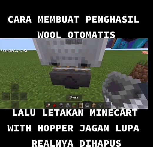 WOOL#samasamadirumah #samasamabelajar #berbagiskill #fyp #fypシ #foryou #foryoupage #beranda #minecraft #minecrafttutorial