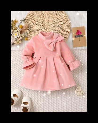 😘 winter baby frocks style 🎀#babydress #babygirl style #fashion #youtubeshorts