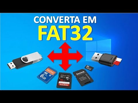 Como formatar um pendrive ou cartão SD de 64gb no formato FAT32