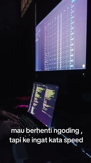 udah lelah ngoding tapi ingat kata speed