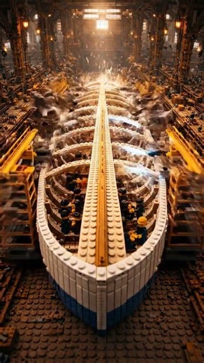 White Beard’s Moby Dick Built in LEGO — Timelapse #lego #ninjago #onepiece #shorts