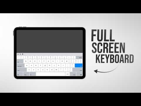 How to Make Your iPad Keyboard Full Size (tutorial)