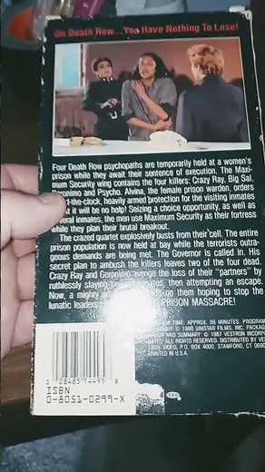 maximum terror! women's prison massacre vhs movie! 1986! WIP movie classic!