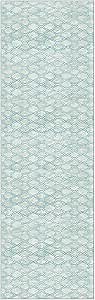 GelPro NeverMove Machine-Washable Antiqued Lattice Runner Rug 24" x 76" Blue
