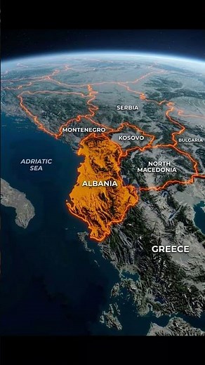 map of Albania 🇦🇱 #mapseries #mapstudy #upsc #geopolítica #geography