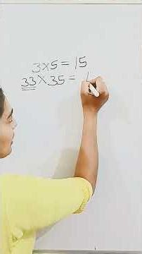 short trickof multiplication related to the 33×35, 333×335.....…