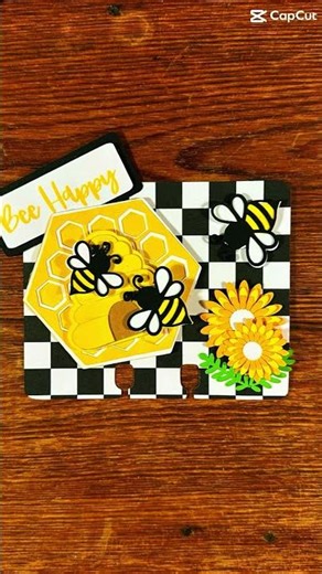 Bee Memorydex Card with Cricut | Sweet Bee-Themed Craft