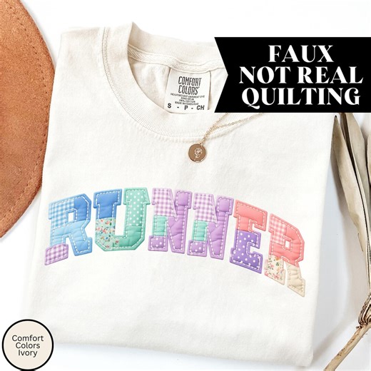 Faux Quilted Runner Comfort Colors Shirt - Etsy