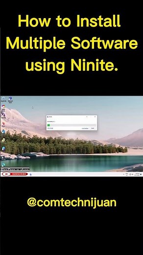 How to Install Multiple Software using Ninite #shorts