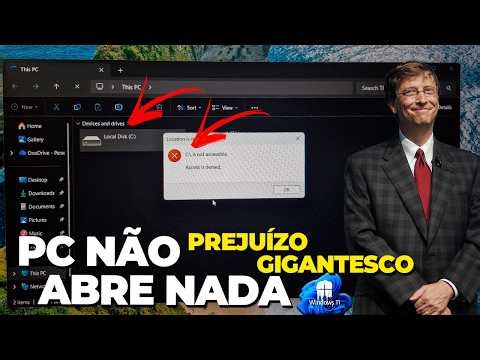 O PIOR BUG DO ANO? Windows 11 Bloqueia Acesso ao DISCO LOCAL C - Nada ABRE no Windows!