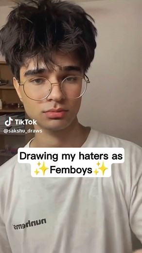 Drawing my hater as femboy😋.. | SAKSHU #twink #femboy #art #viral