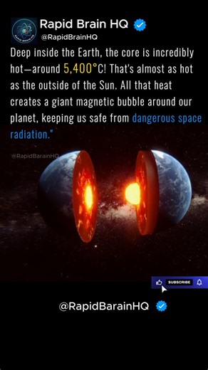Earth Core Temperature HOTTER Than Our Sun #EarthFacts #earth #shorts