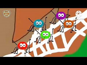 Five Scary Spiders | Kids songs and baby rhymes | Halloween autumn cartoon | The kyds tv kids song