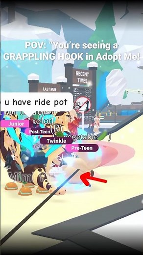 POV:😭"YOU'RE SEEING A GRAPPLING HOOK WHILE TRADING IN ADOPT ME!"