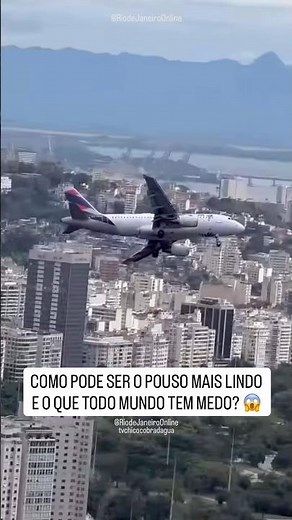 Pouso Aeroporto Santos Dumont Rio de Janeiro ✈️