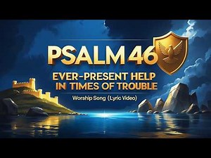 Psalms 46 – Ever-Present Help in Times of Trouble | Worship Song (Lyric Video)