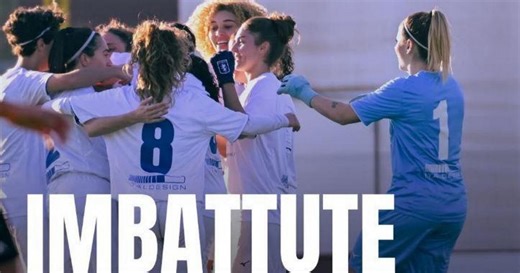 Favola Moncalieri calcio femminile: unica squadra senza sconfitte