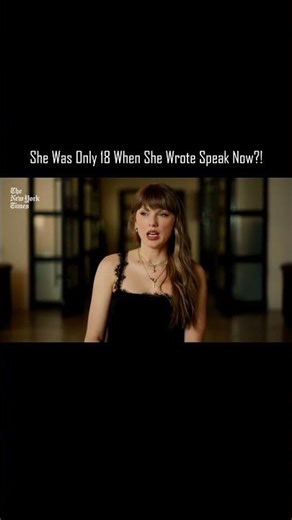 Taylor Swift Was Only 18 When She Wrote Speak Now 😱 #shorts