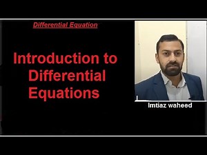 Introduction to differential equation | ordinary and partial differential equation.