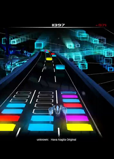 Beginner Gameplay in AudioSurf with Jewish Folk Music