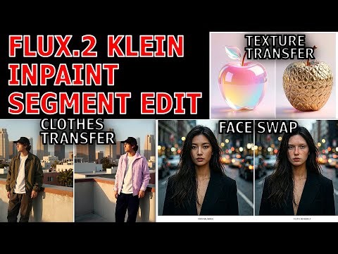 Comfyui Tutorial : Flux 2 Klein Segment Inpaint Edit #comfyui #flux2klein #comfyuitutorial