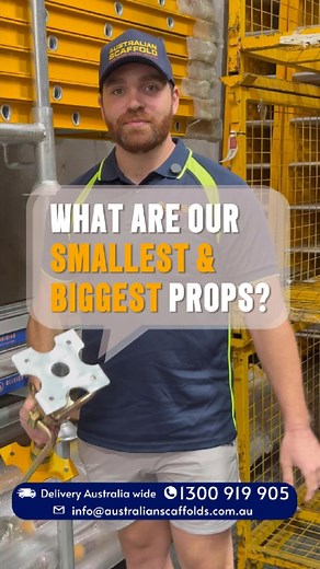 What are our smallest and biggest Acrow Props? 樂 Jack, our sales...