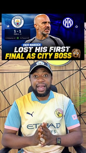 Enzo Maresca lost his first final as Manchester City boss🙆🏿‍♂️ | Enzo Maresca