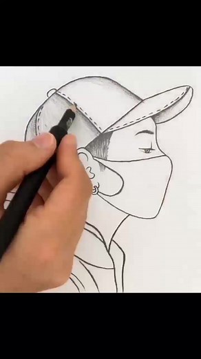 How to Draw a Boy with Mask | Beginner's Pencil Sketch Tutorial