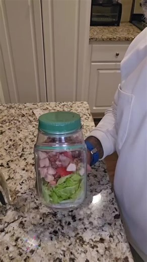 Great way to pack your salad.