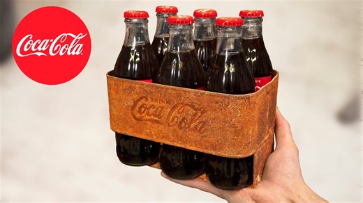 Bringing a Rusty 1940's Coca-Cola 6-Pack Back to Life! 🤩 #repairing #cocacola | OddTinkering