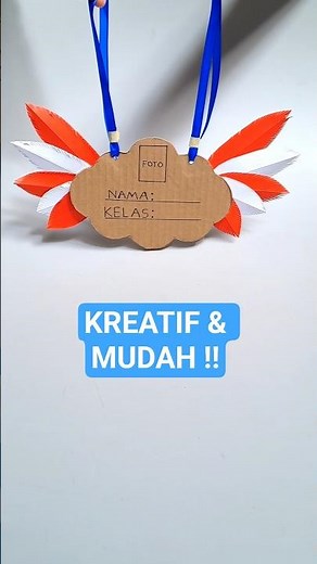 Papan nama mpls KREATIF / name tag mpls MUDAH dari kardus