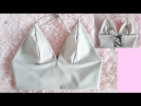 DIY Triangle bralette top EASY