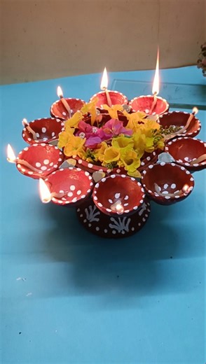 diy diya decoration craft l please like subscribe lNavratri decoration #shorts #youtubeshorts