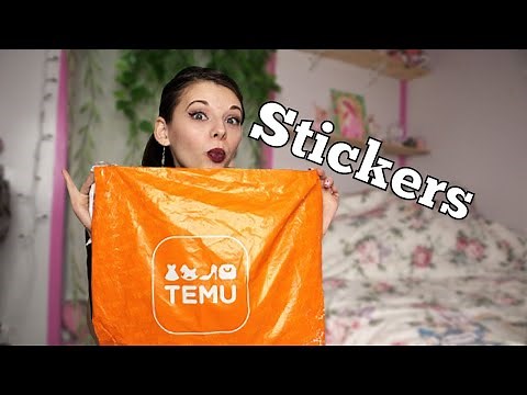 TEMU Stickers: Haul!✨📦 || TEMU Review!🧐