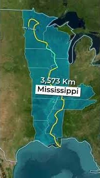 🌊 The Longest River In America Is NOT What You Think🇺🇸😱 #americanhistory #mindblowingfacts #usa #cr7