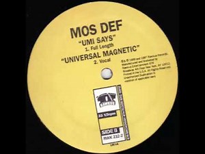 Mos Def - Universal Magnetic (Acapella)