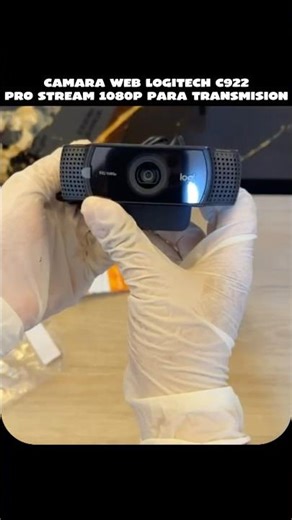 Cámara web logitech c922 pro stream 1080p