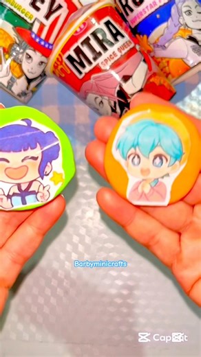 🩷CUTE SAJA BOYS Y HUNTRIX PAREJAS 🌈🥳STICKER POLYMER CLAY COLOR 🎨FULL STICKER #kpop #diy