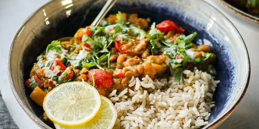 Easy Coconut Chana Dal