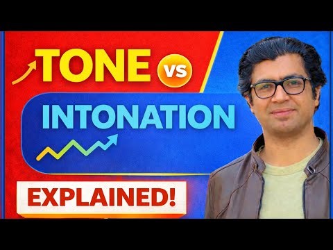 Tone vs Intonation in English | How Pitch Changes Meaning