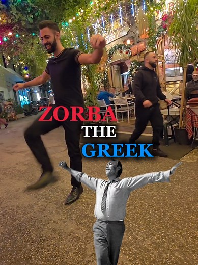 🇬🇷Zorba the Greek stou Psirri🩵 #zorba #sirtaki #greekdance #athens #fyp