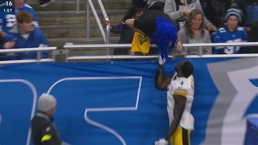 DK Metcalf shoves a fan during game in Detroit - Stream the Video - Watch ESPN